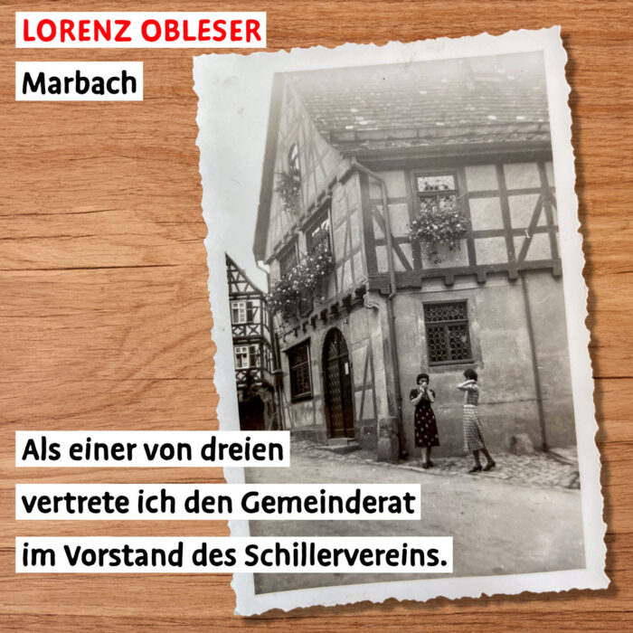 Lorenz Obleser · Schillers Geburtshaus ist im Besitz dem Marbacher Schillervereins