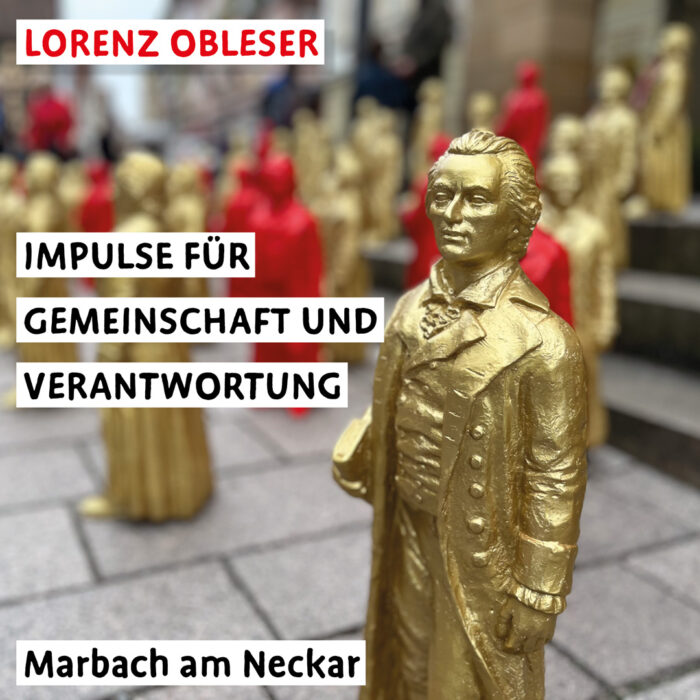 Friedrich Schiller · Multiple von Ottmar Hörl, 2024